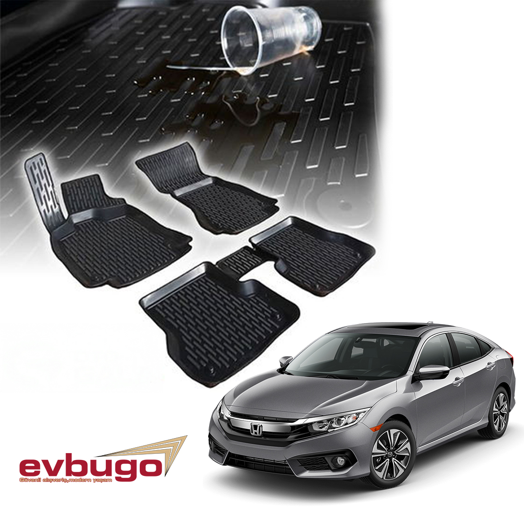 3D PASPAS SİYAH HONDA CIVIC 2012-2016
